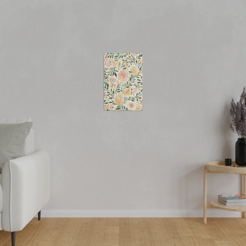 "Floral Dreamscape" Matte Canvas