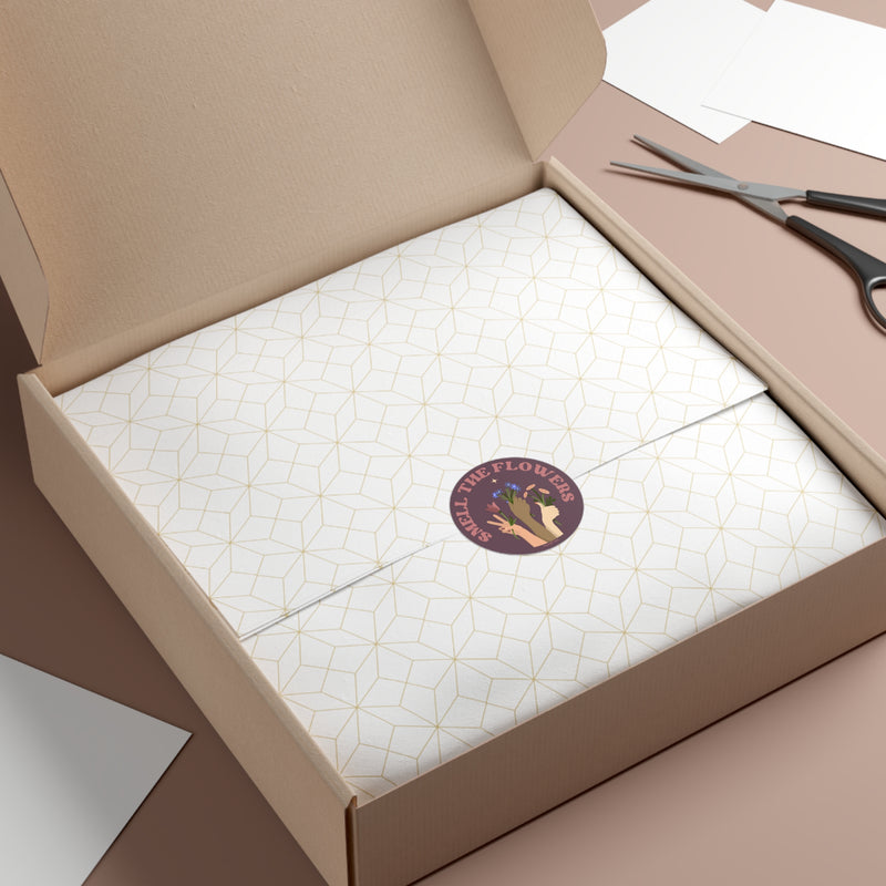 "Smell The Flowers" - 2x2 Round Vinyl Sticker