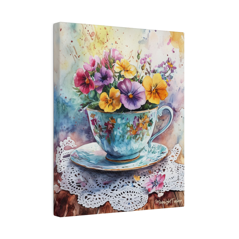 "The happiness cup" Matte Canvas