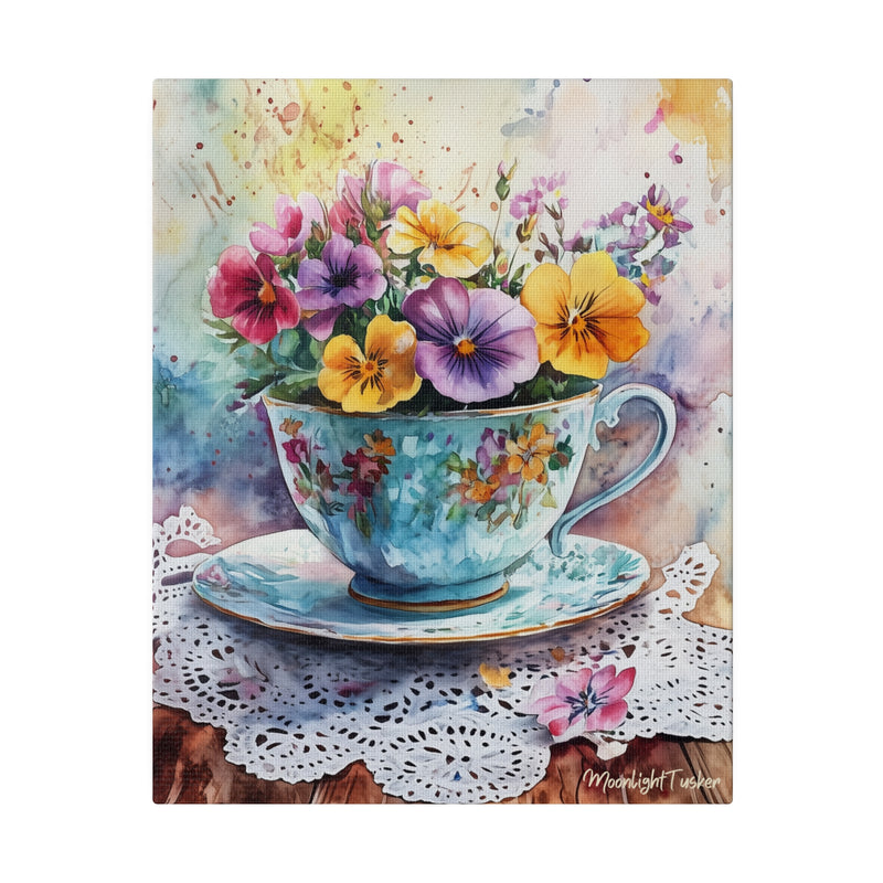 "The happiness cup" Matte Canvas