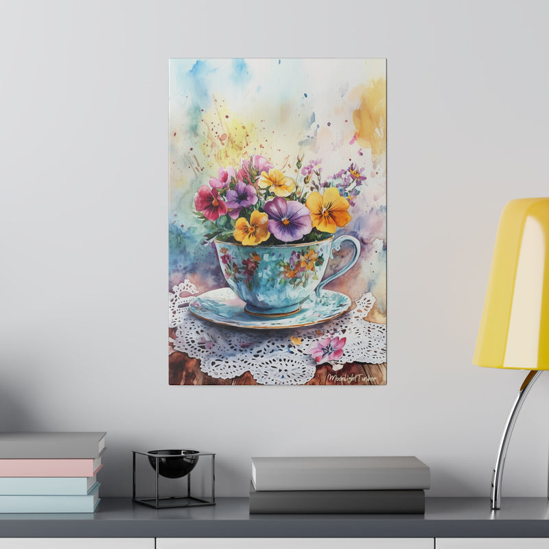"The happiness cup" Matte Canvas