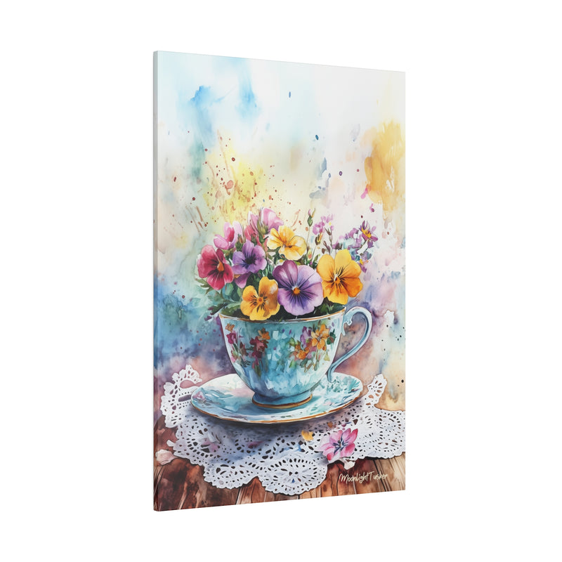 "The happiness cup" Matte Canvas