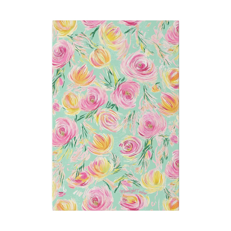 "Charlotte's Peonies" Matte Canvas