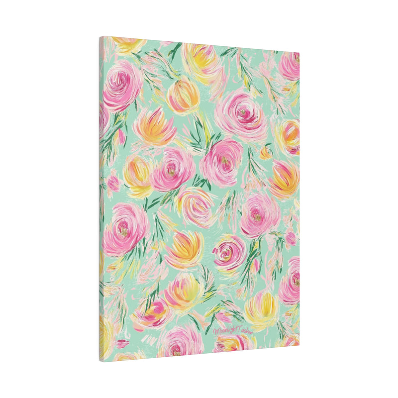 "Charlotte's Peonies" Matte Canvas