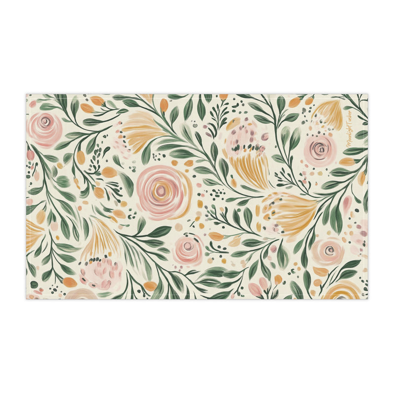 "Floral Dreamscape" Tea Towel