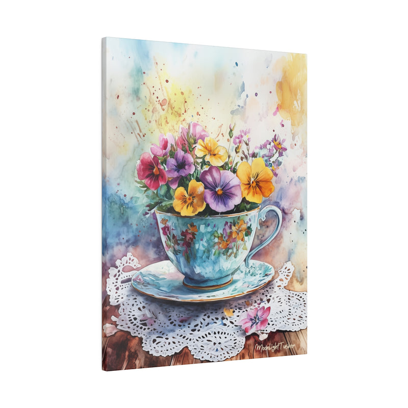 "The happiness cup" Matte Canvas