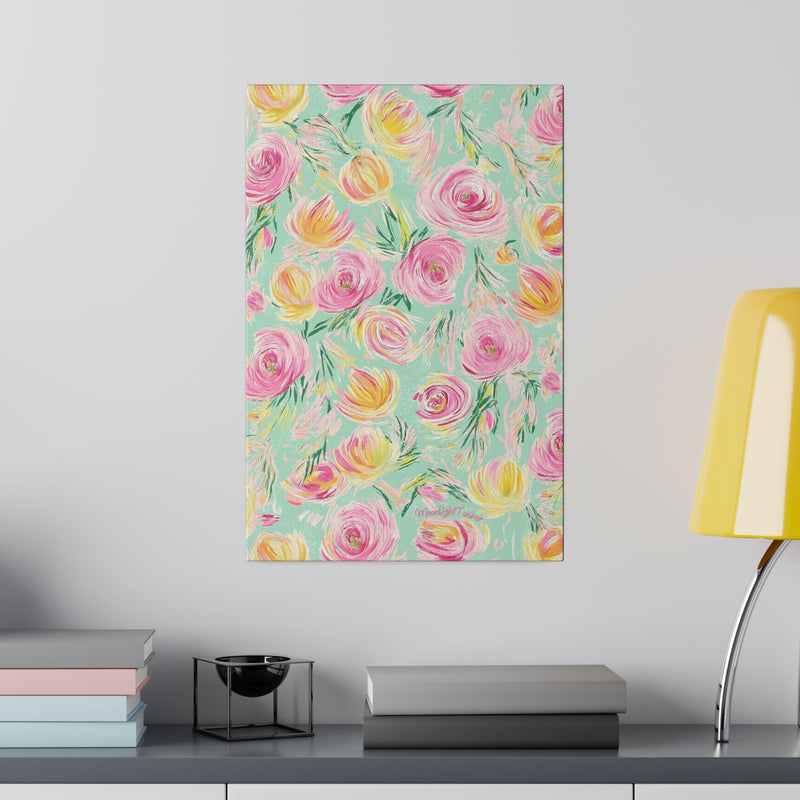 "Charlotte's Peonies" Matte Canvas