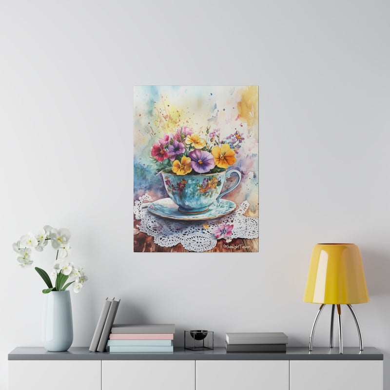 "The happiness cup" Matte Canvas