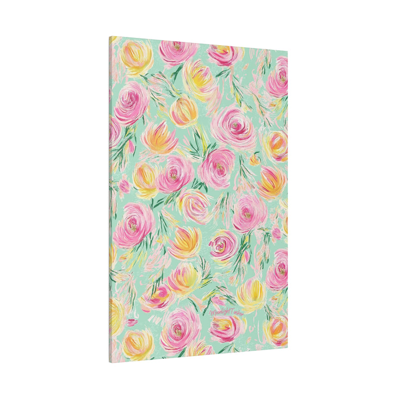 "Charlotte's Peonies" Matte Canvas
