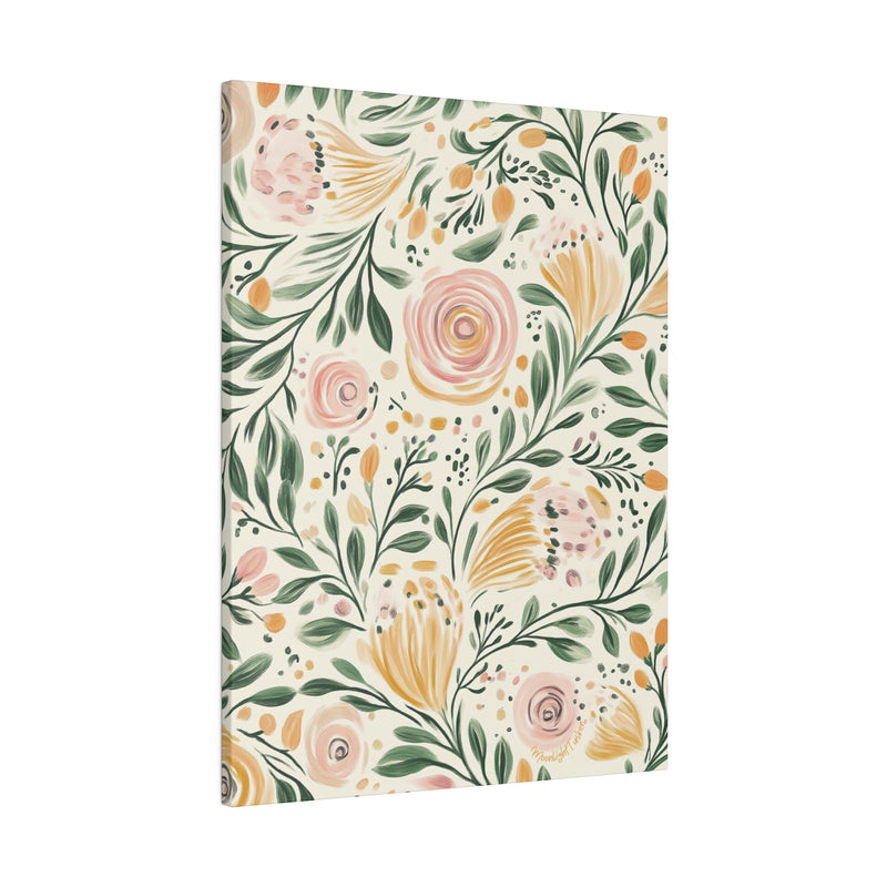 "Floral Dreamscape" Matte Canvas