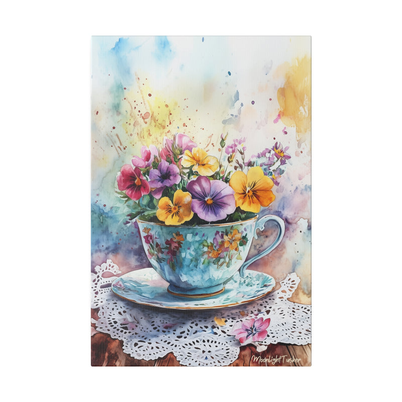 "The happiness cup" Matte Canvas