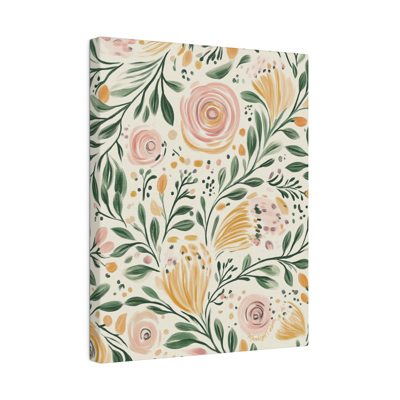 "Floral Dreamscape" Matte Canvas