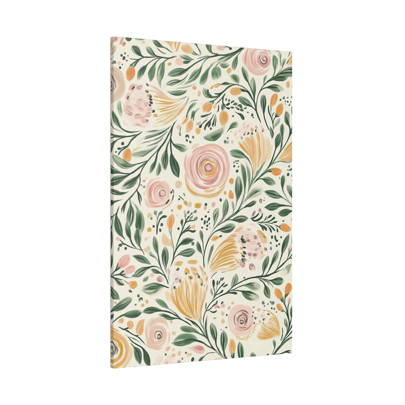 "Floral Dreamscape" Matte Canvas