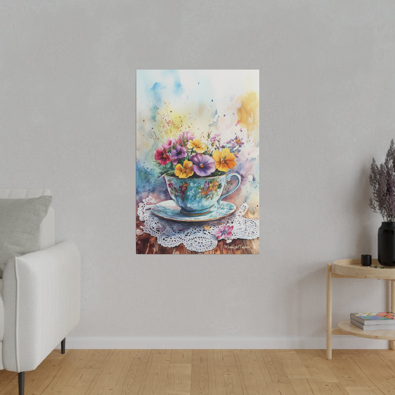 "The happiness cup" Matte Canvas