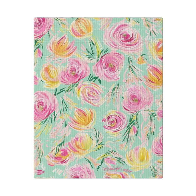 "Charlotte's Peonies" Matte Canvas