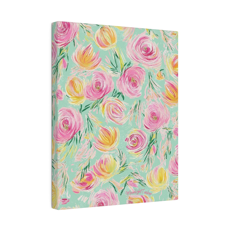 "Charlotte's Peonies" Matte Canvas