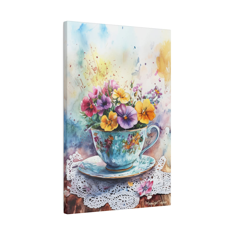 "The happiness cup" Matte Canvas