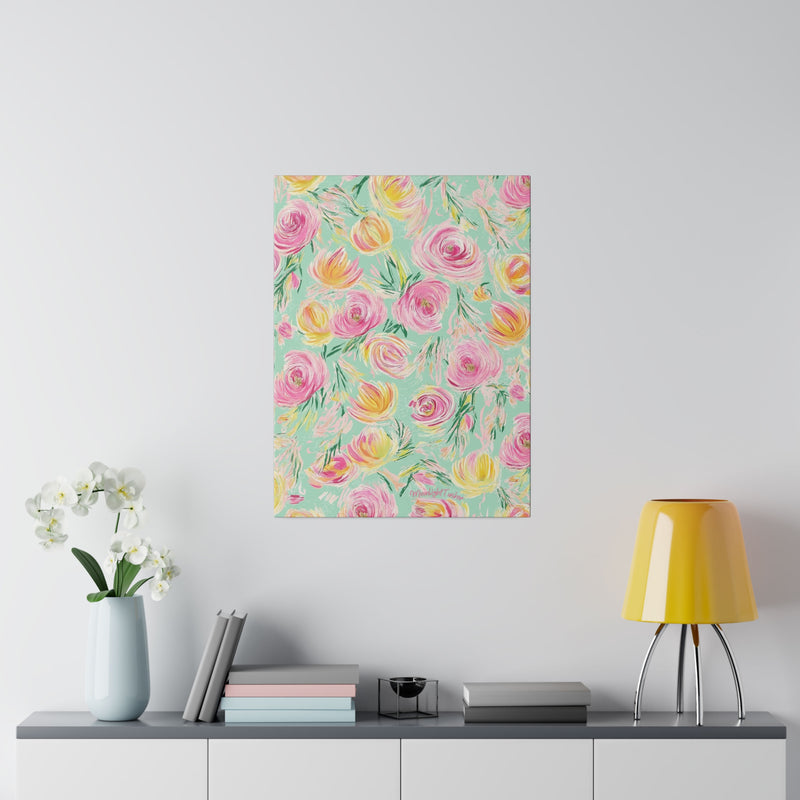 "Charlotte's Peonies" Matte Canvas