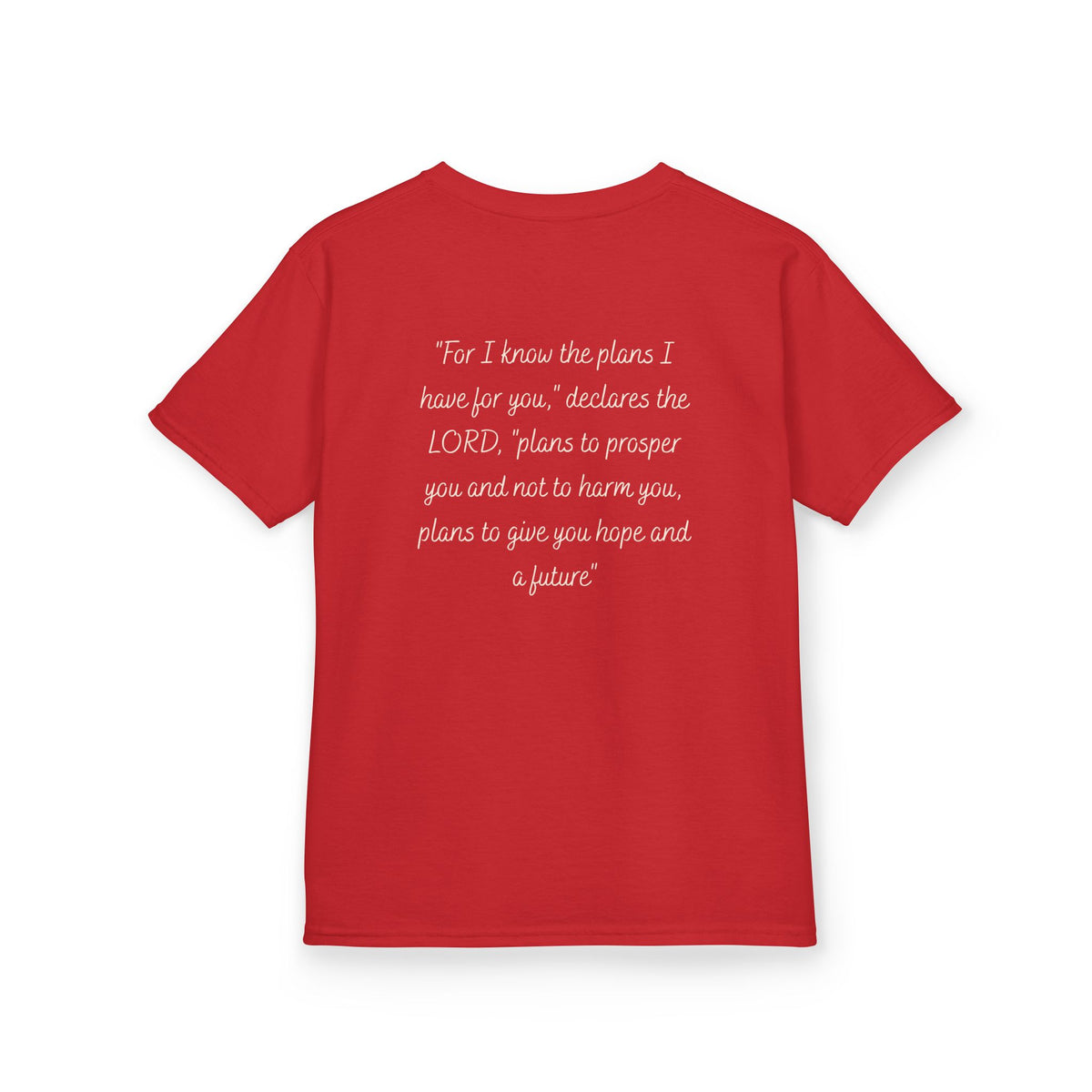 Kids Tee — 'For I Know the Plans' Inspirational Bible Verse Shirt