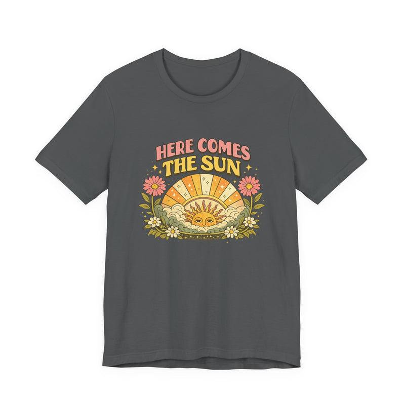 Here Comes The Sun T-Shirt — Retro Sunflower Vintage Graphic Tee