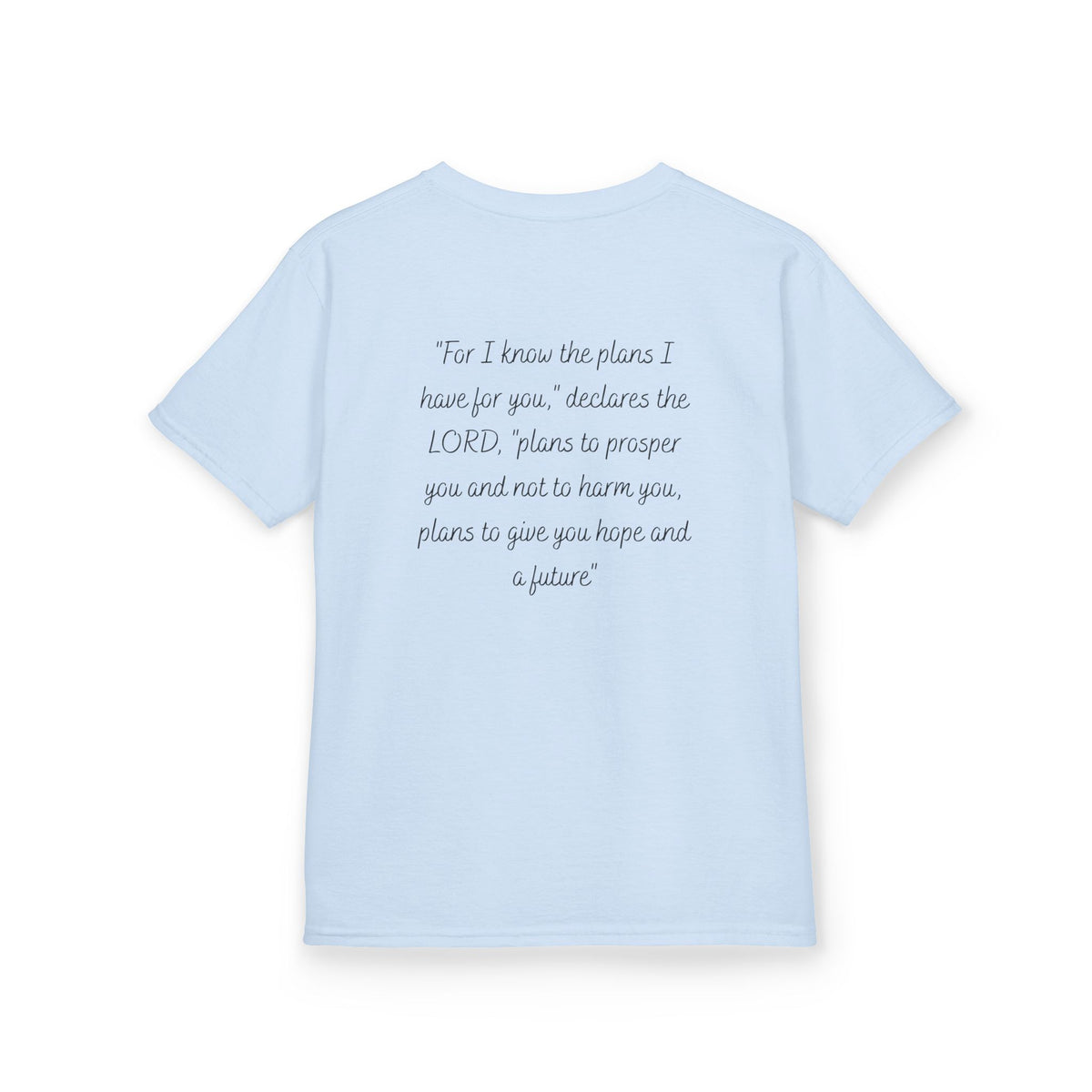 Kids Tee — 'For I Know the Plans' Inspirational Bible Verse Shirt