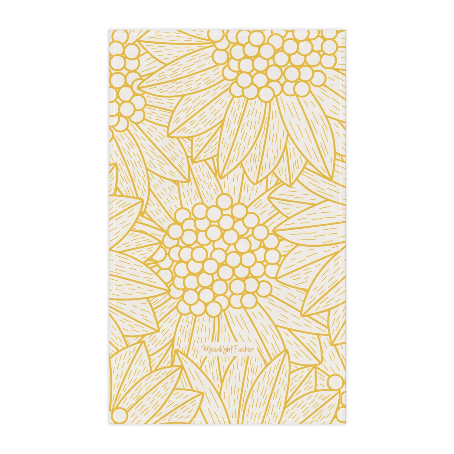 "Golden Dahlia" Tea Towel