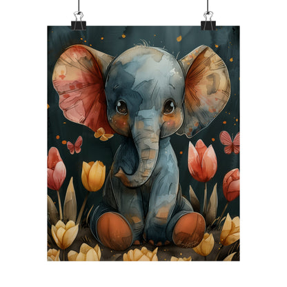 "Tusker & Tulips" Print