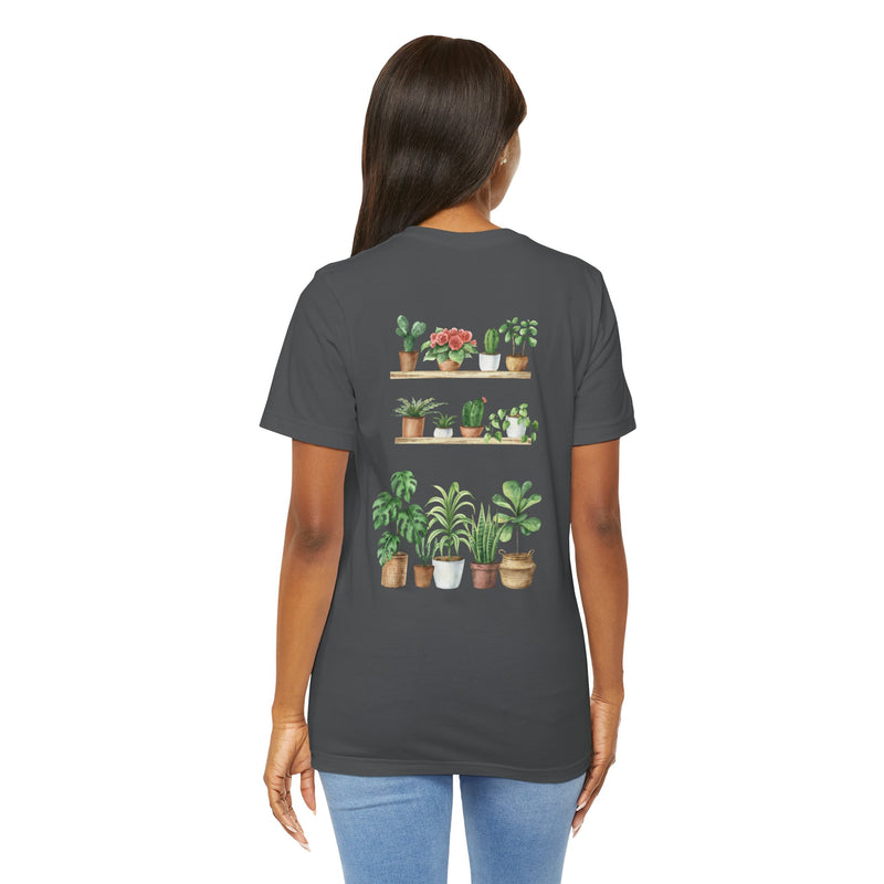 Plant Lover T-Shirt — Potted Houseplants Graphic Tee ("Just One More")