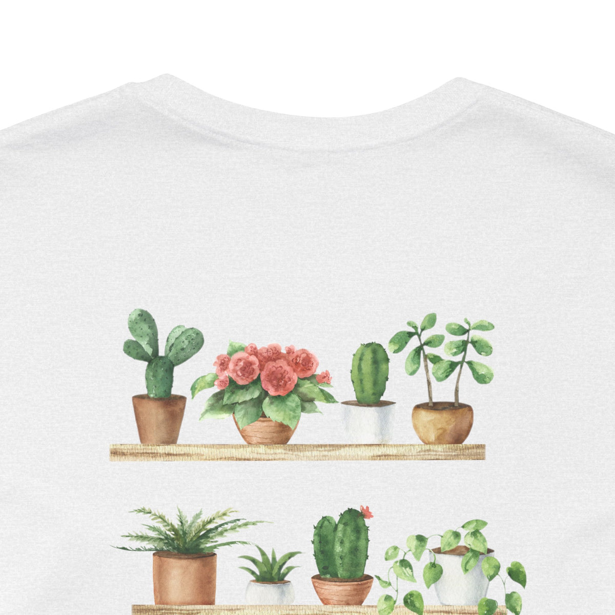 Plant Lover T-Shirt — Potted Houseplants Graphic Tee ("Just One More")