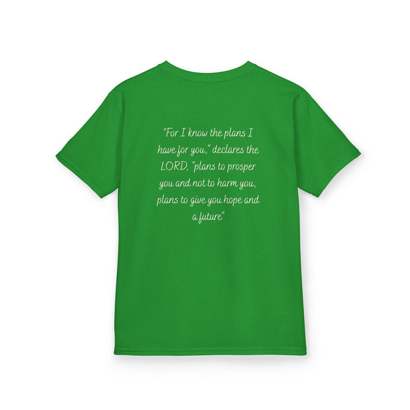 Kids Tee — 'For I Know the Plans' Inspirational Bible Verse Shirt