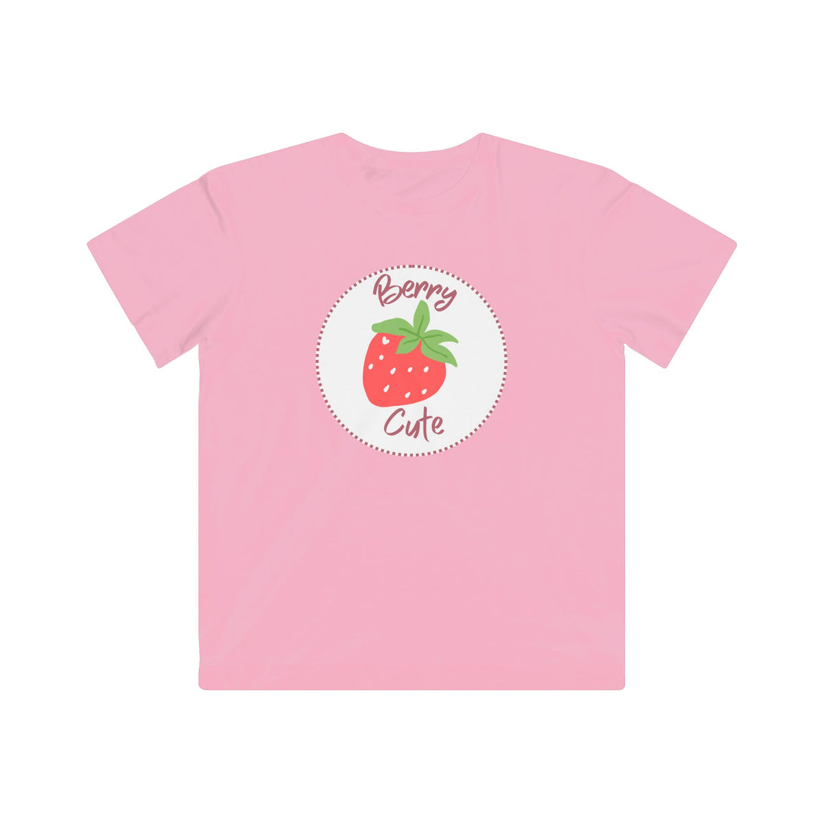 Kids Tee - "Berry Cute" Strawberry Graphic Shirt for Toddlers & Little Girls