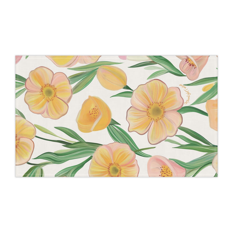 "Sunlit Blossoms" Tea Towel