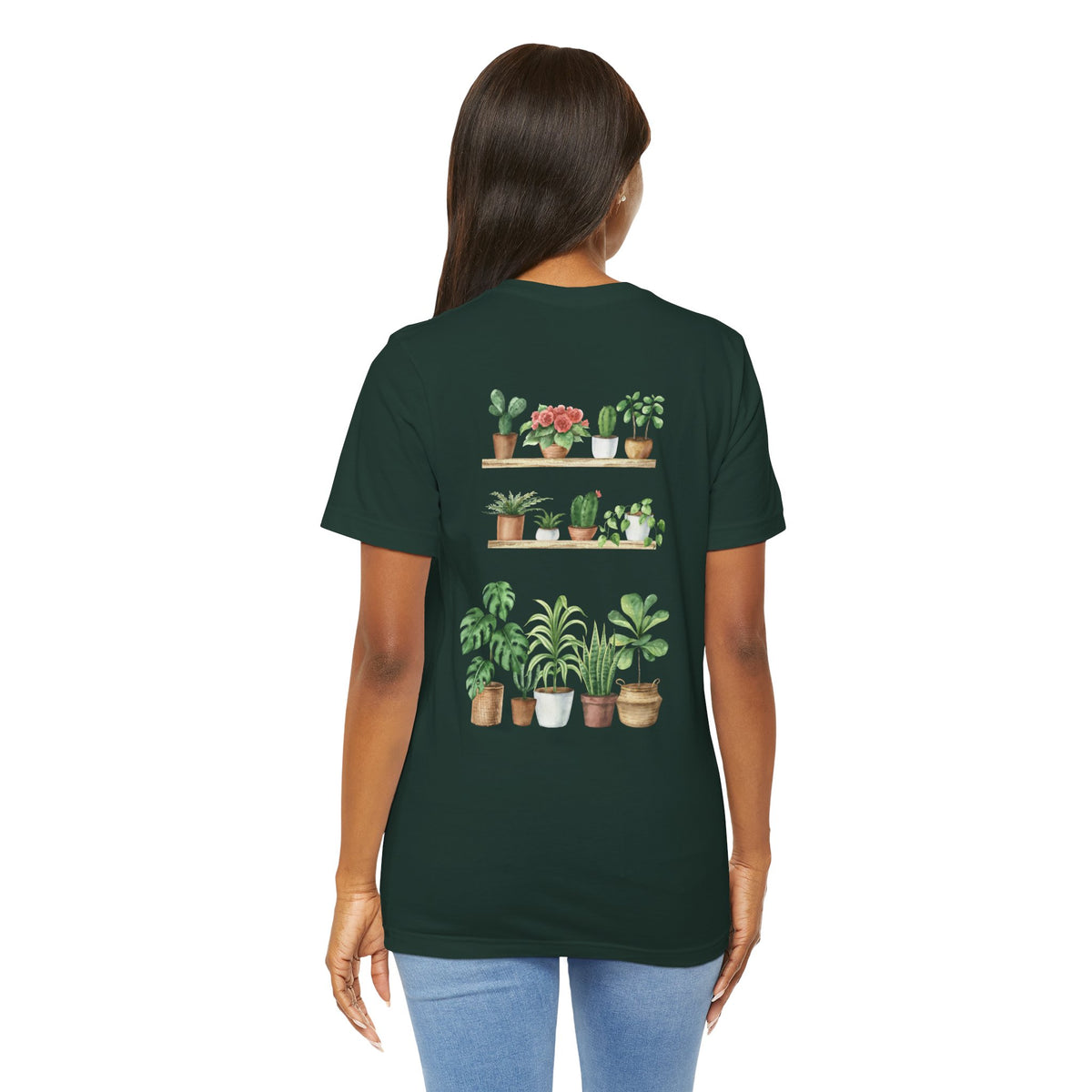 Plant Lover T-Shirt — Potted Houseplants Graphic Tee ("Just One More")