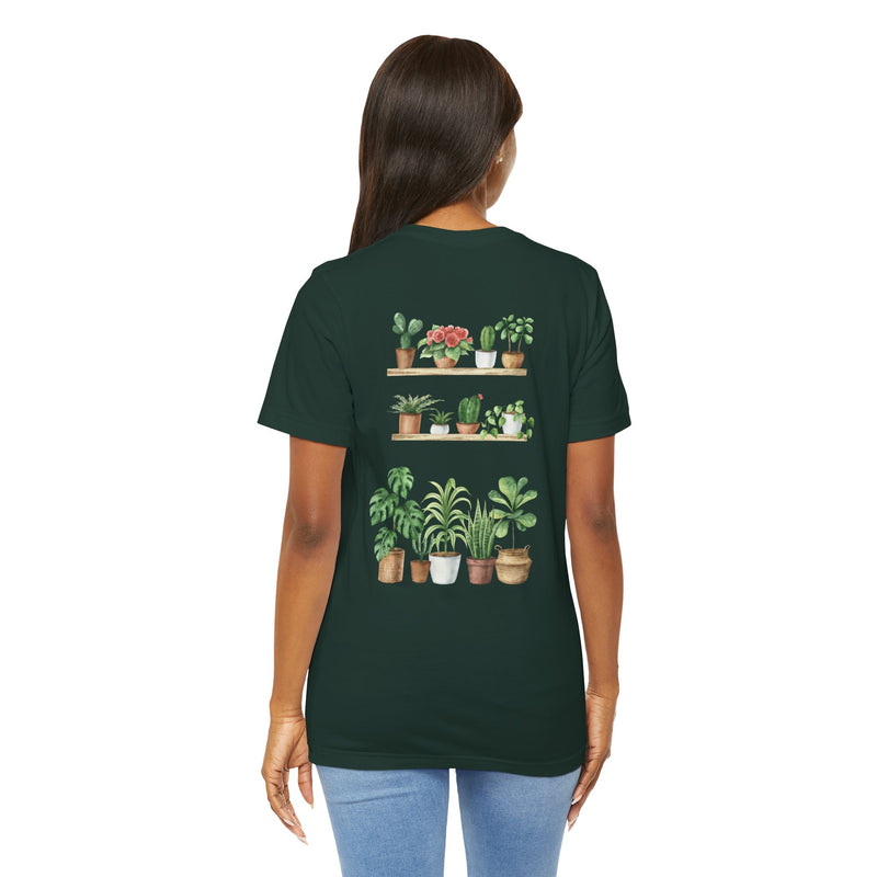Plant Lover T-Shirt — Potted Houseplants Graphic Tee ("Just One More")