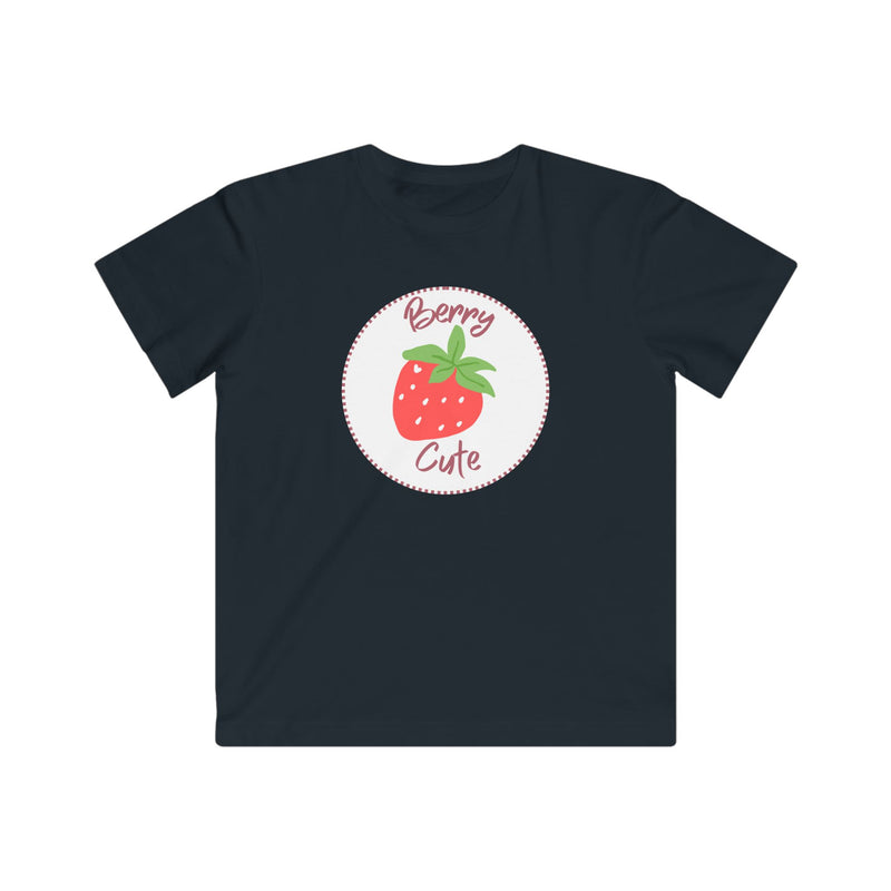Kids Tee - "Berry Cute" Strawberry Graphic Shirt for Toddlers & Little Girls