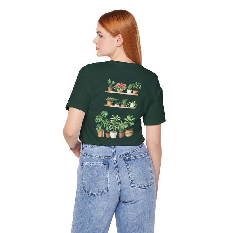 Plant Lover T-Shirt — Potted Houseplants Graphic Tee ("Just One More")