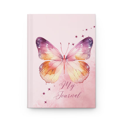 "My Journal watercolour Butterfly"  Hardcover Journal