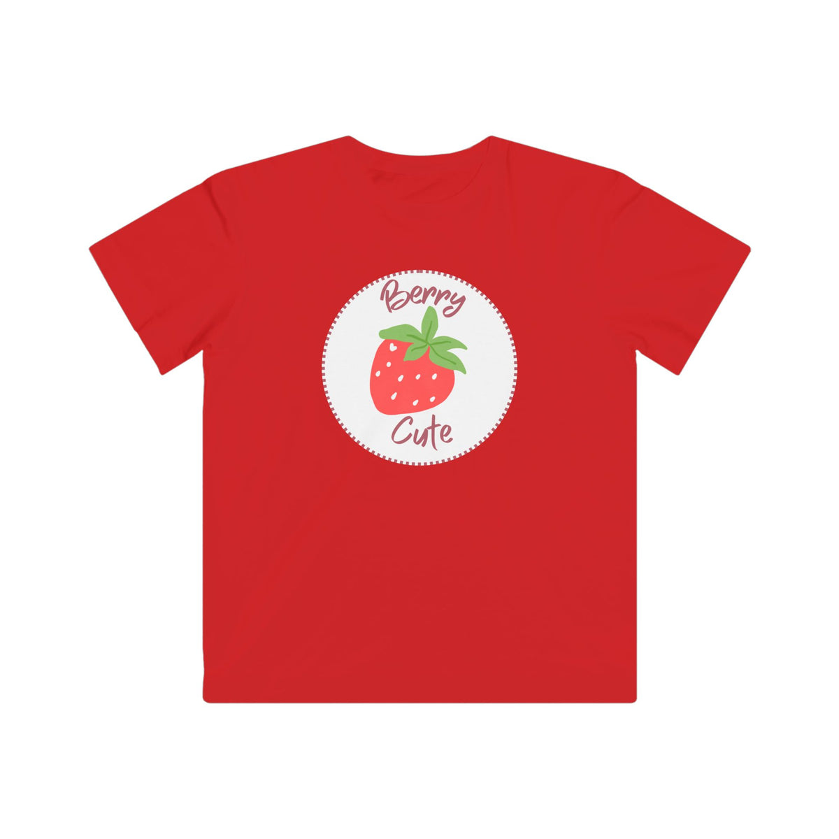 Kids Tee - "Berry Cute" Strawberry Graphic Shirt for Toddlers & Little Girls