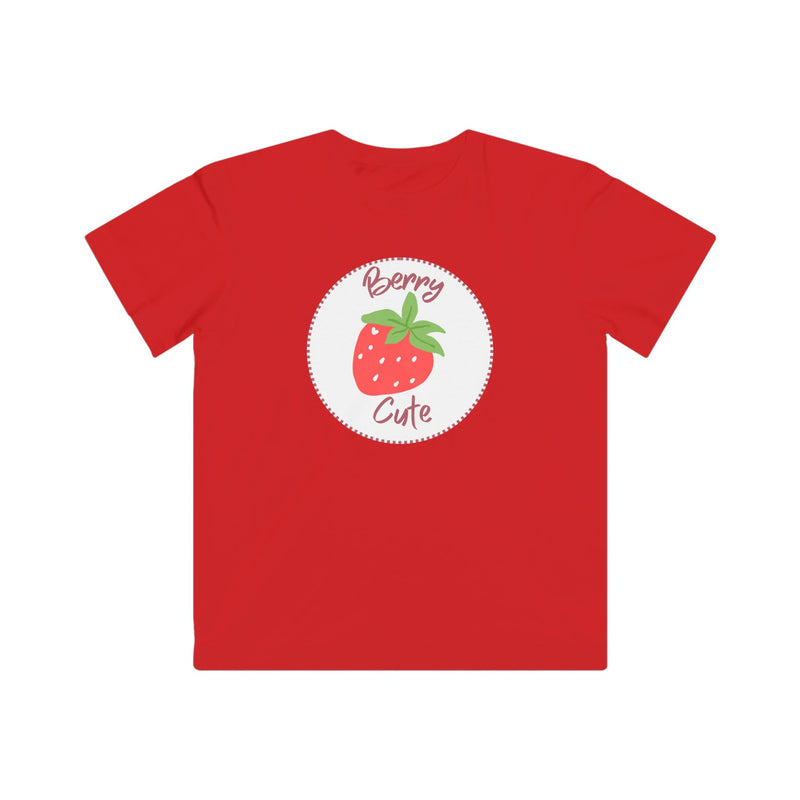 Kids Tee - "Berry Cute" Strawberry Graphic Shirt for Toddlers & Little Girls