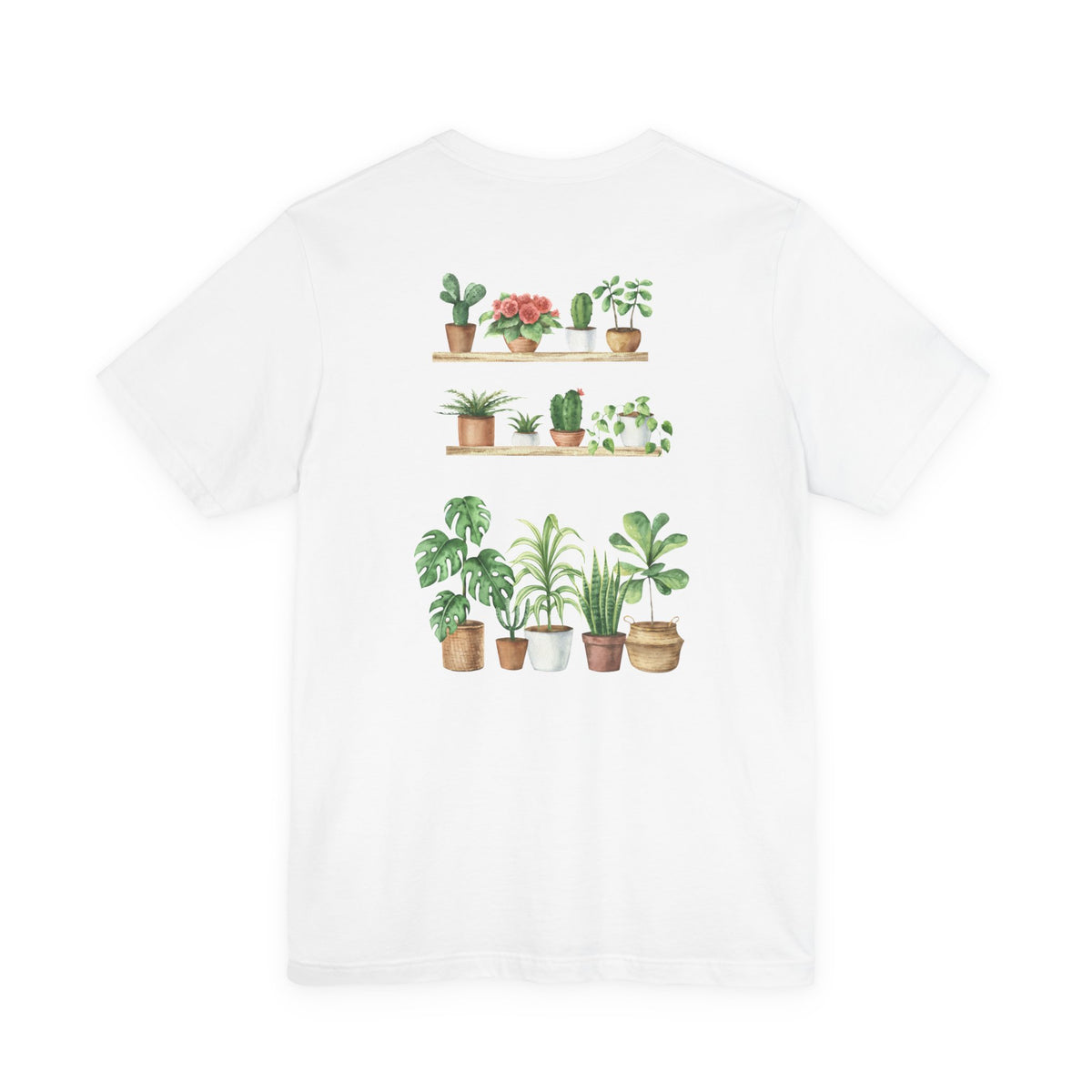 Plant Lover T-Shirt — Potted Houseplants Graphic Tee ("Just One More")