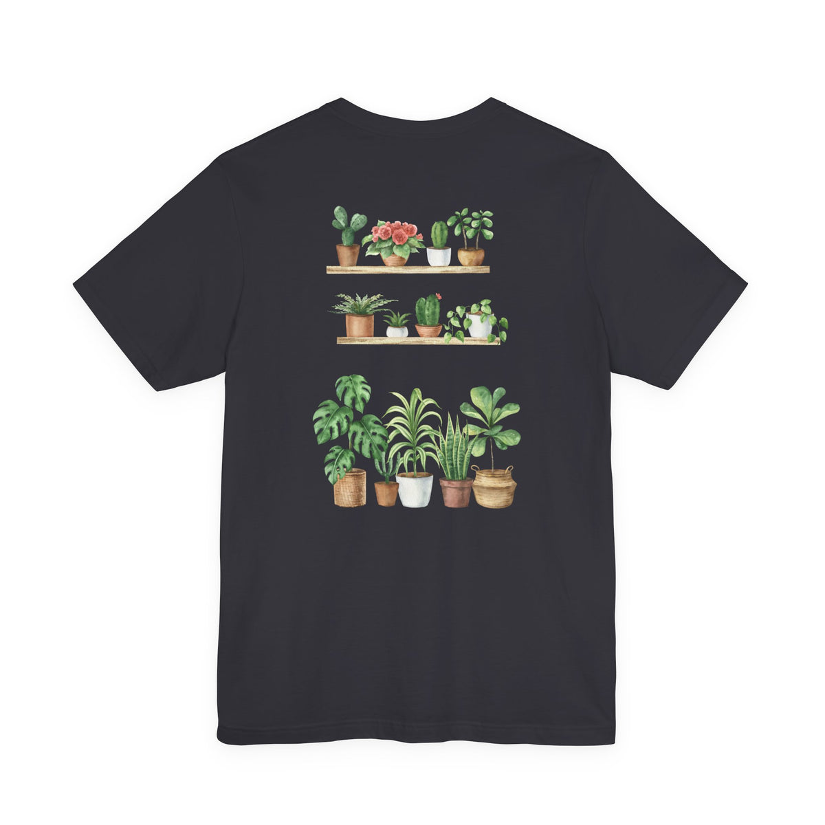 Plant Lover T-Shirt — Potted Houseplants Graphic Tee ("Just One More")