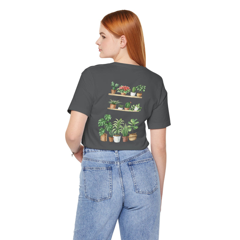 Plant Lover T-Shirt — Potted Houseplants Graphic Tee ("Just One More")