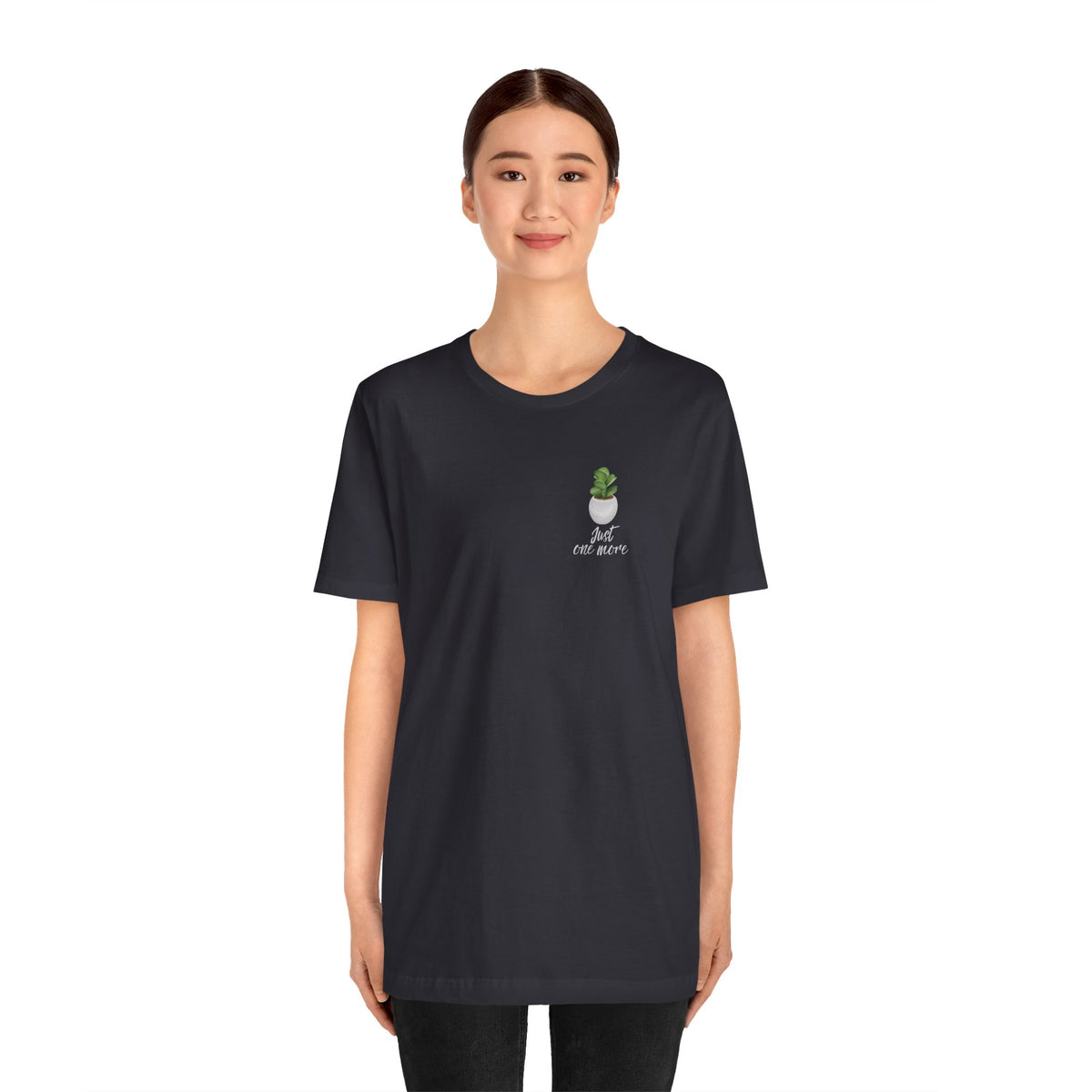 Plant Lover T-Shirt — Potted Houseplants Graphic Tee ("Just One More")