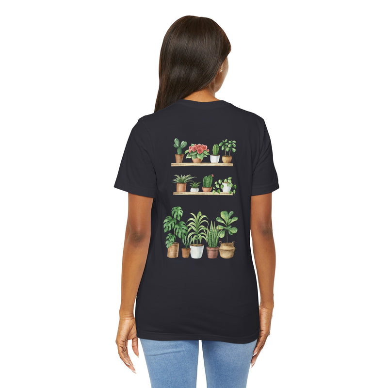 Plant Lover T-Shirt — Potted Houseplants Graphic Tee ("Just One More")
