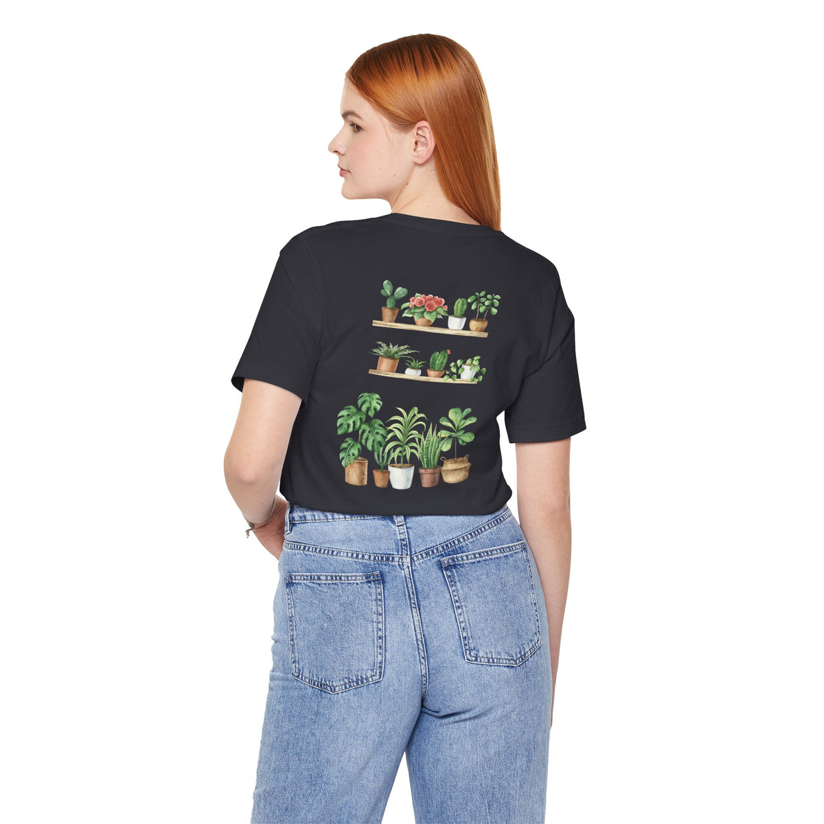 Plant Lover T-Shirt — Potted Houseplants Graphic Tee ("Just One More")