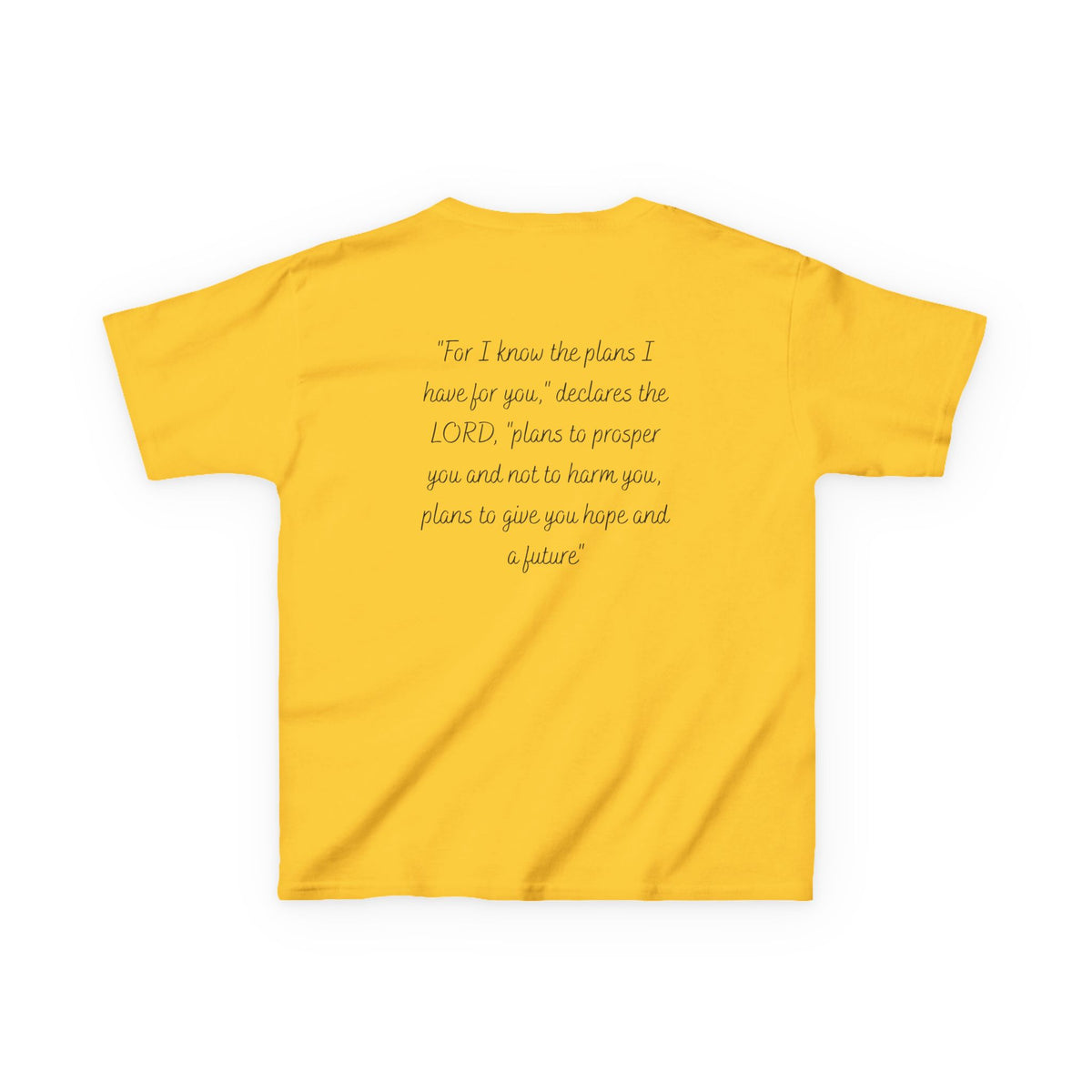 Kids Tee — 'For I Know the Plans' Inspirational Bible Verse Shirt