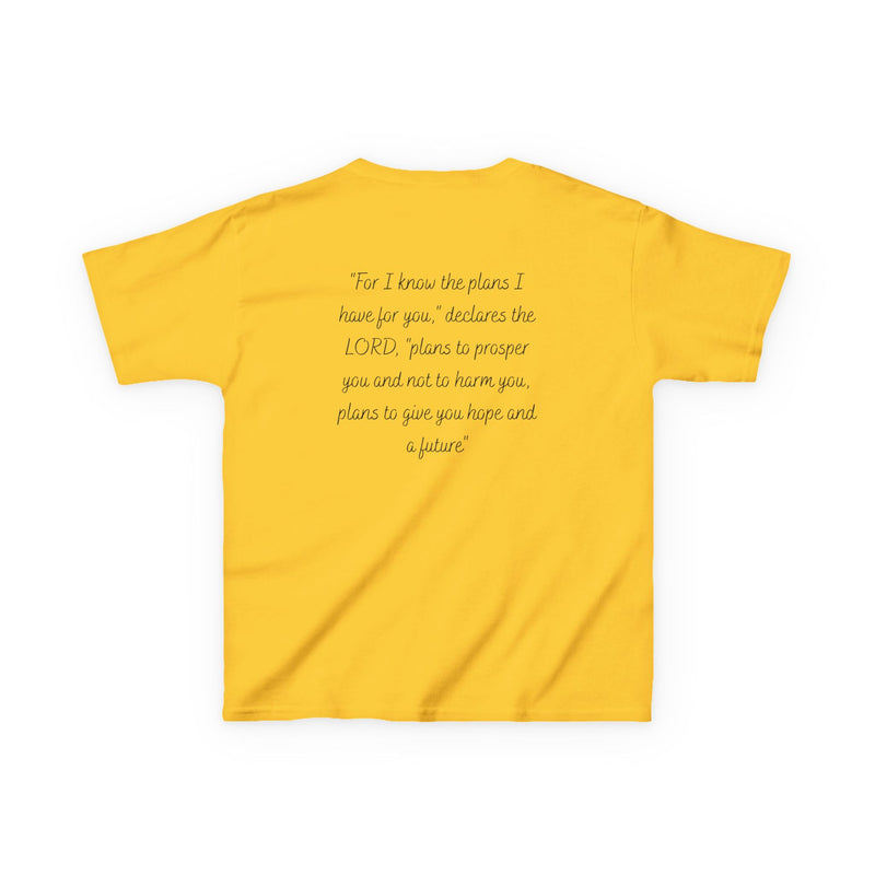Kids Tee — 'For I Know the Plans' Inspirational Bible Verse Shirt