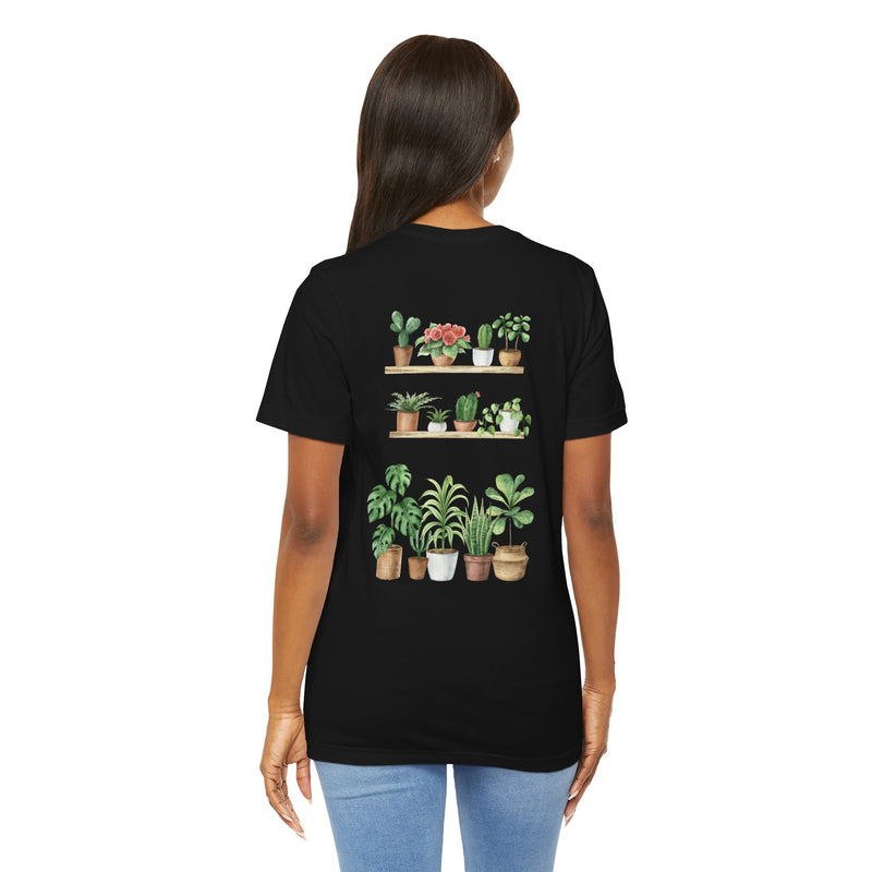 Plant Lover T-Shirt — Potted Houseplants Graphic Tee ("Just One More")