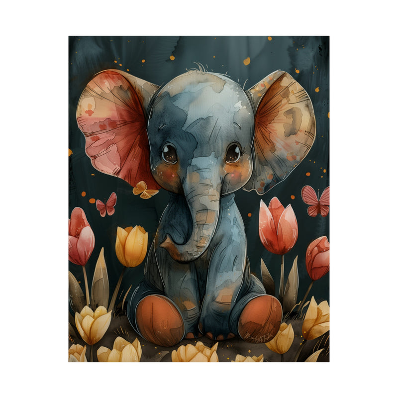 "Tusker & Tulips" Print