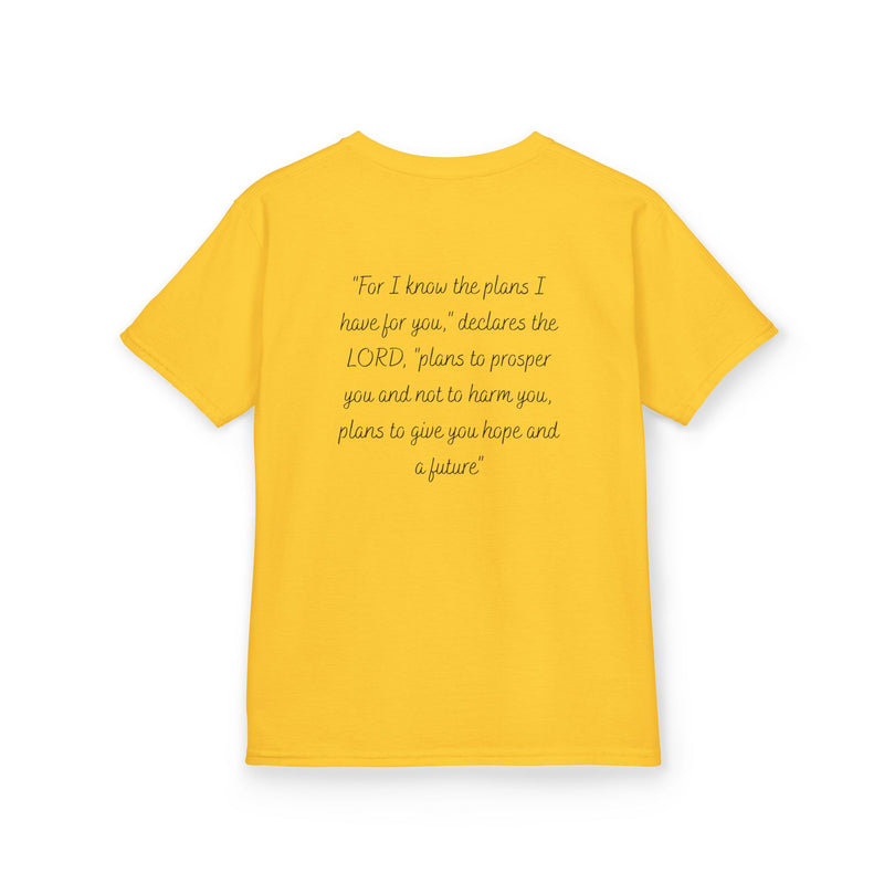 Kids Tee — 'For I Know the Plans' Inspirational Bible Verse Shirt